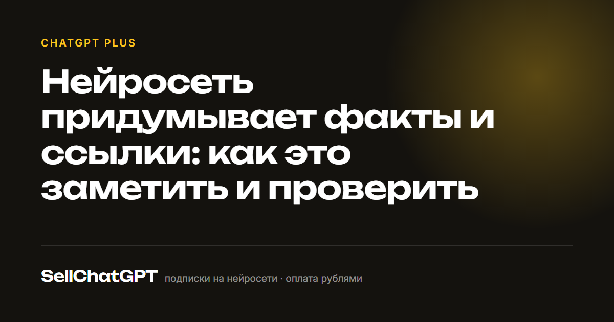 Нейросеть придумывает факты и ссылки: как это заметить и проверить